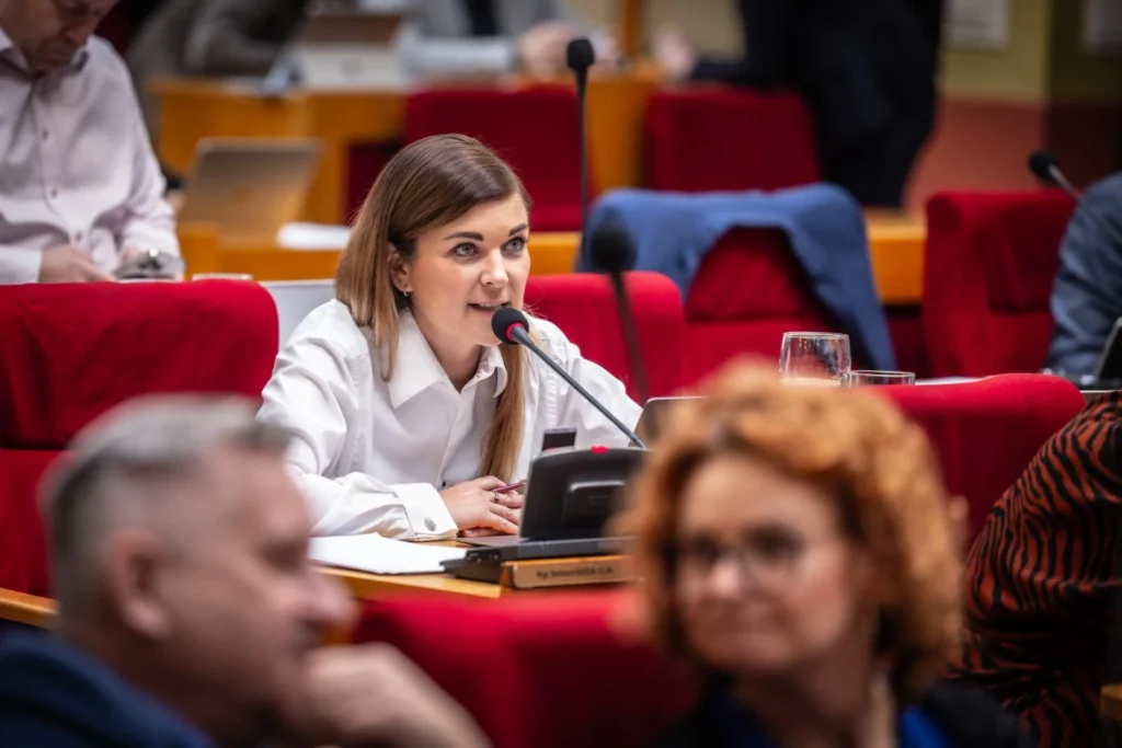 Barbora Rázga na zastupitelstvu magistrátu