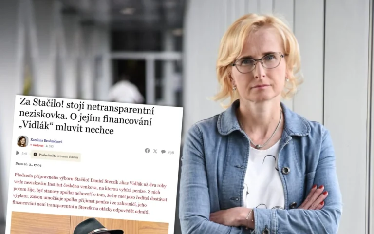 Článek z Novinky.cz vs Kateřina Konečná
