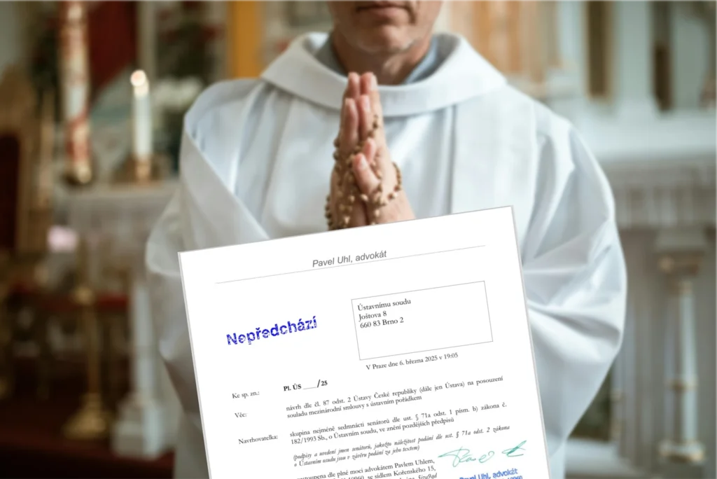 Stížnost k ÚS ohledně smlouvy s Vatikánem