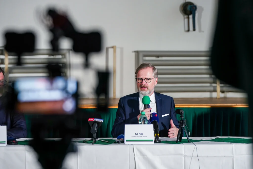 Petr Fiala na debatě
