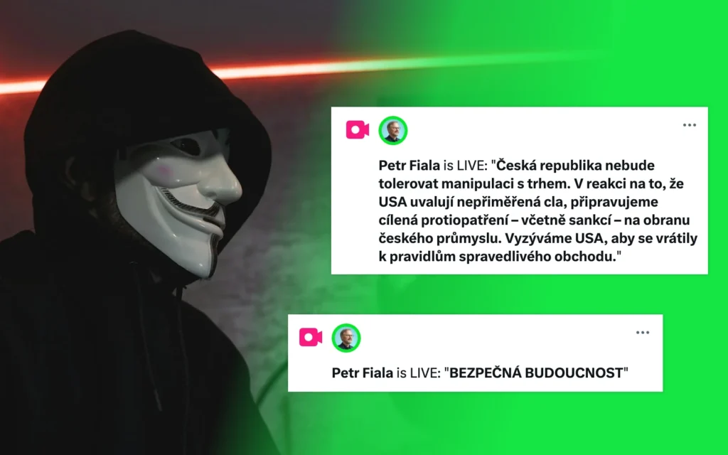 Hacknutý účet Petr Fiala