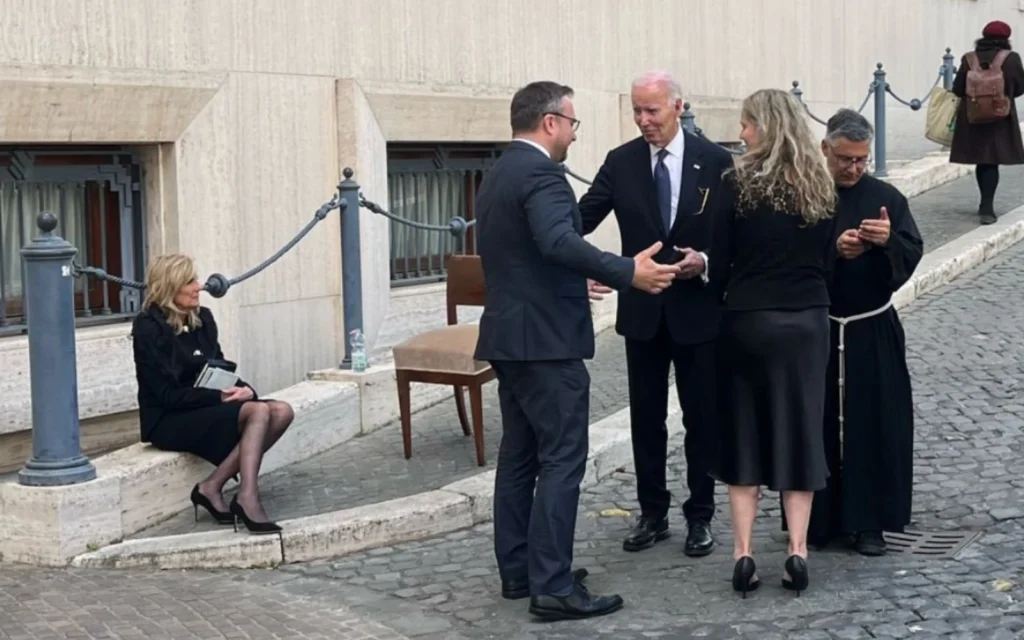 Marian Jurečka a Joe Biden ve Vatikánu