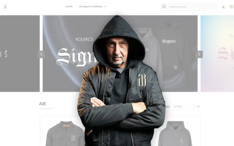 Andrej Babiš a jeho merch eshop