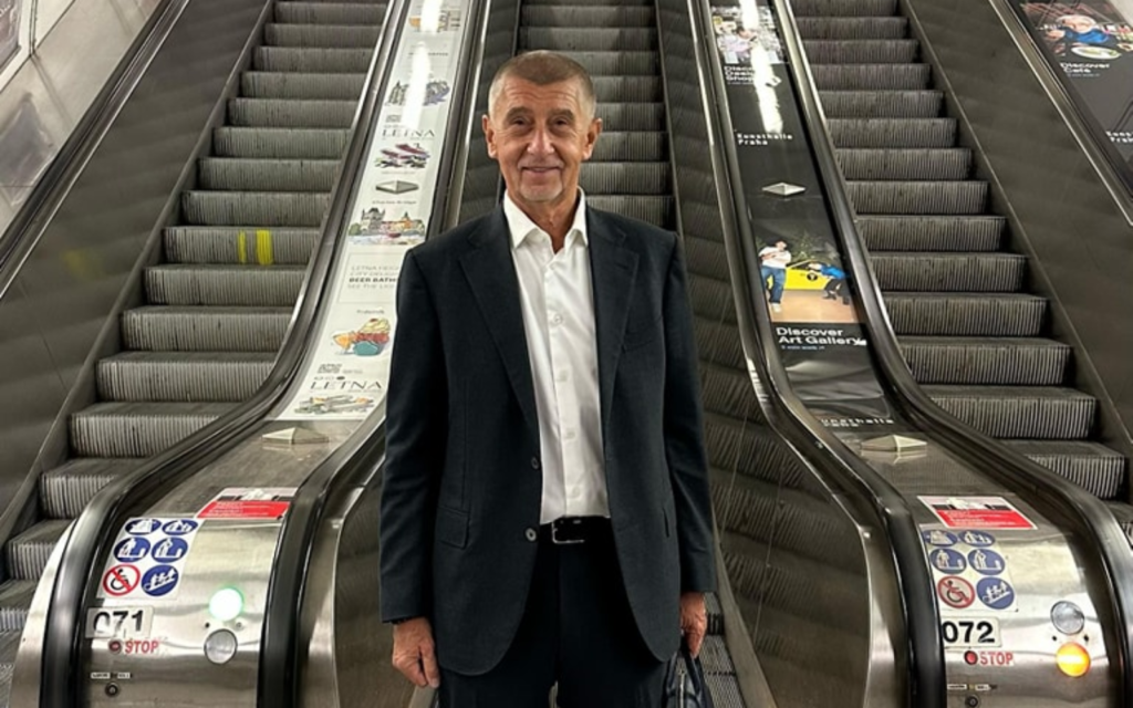 Andrej Babiš v metru