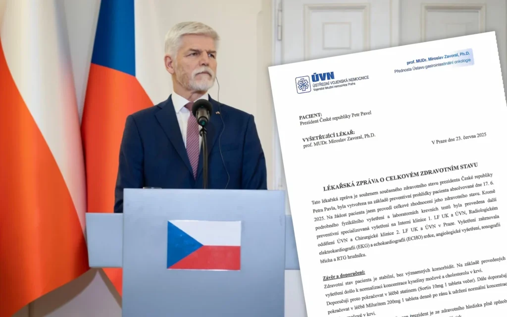 Lékařská zpráva prezidenta Pavla 2025