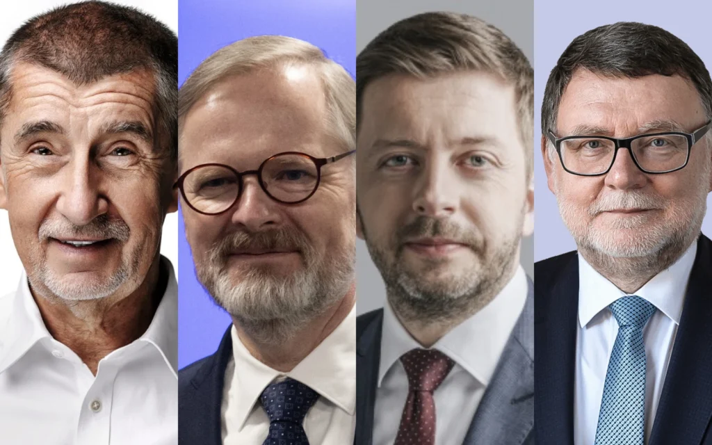 Andrej Babiš, Petr Fiala, Vít Rakušan, Zbyněk Stanjura