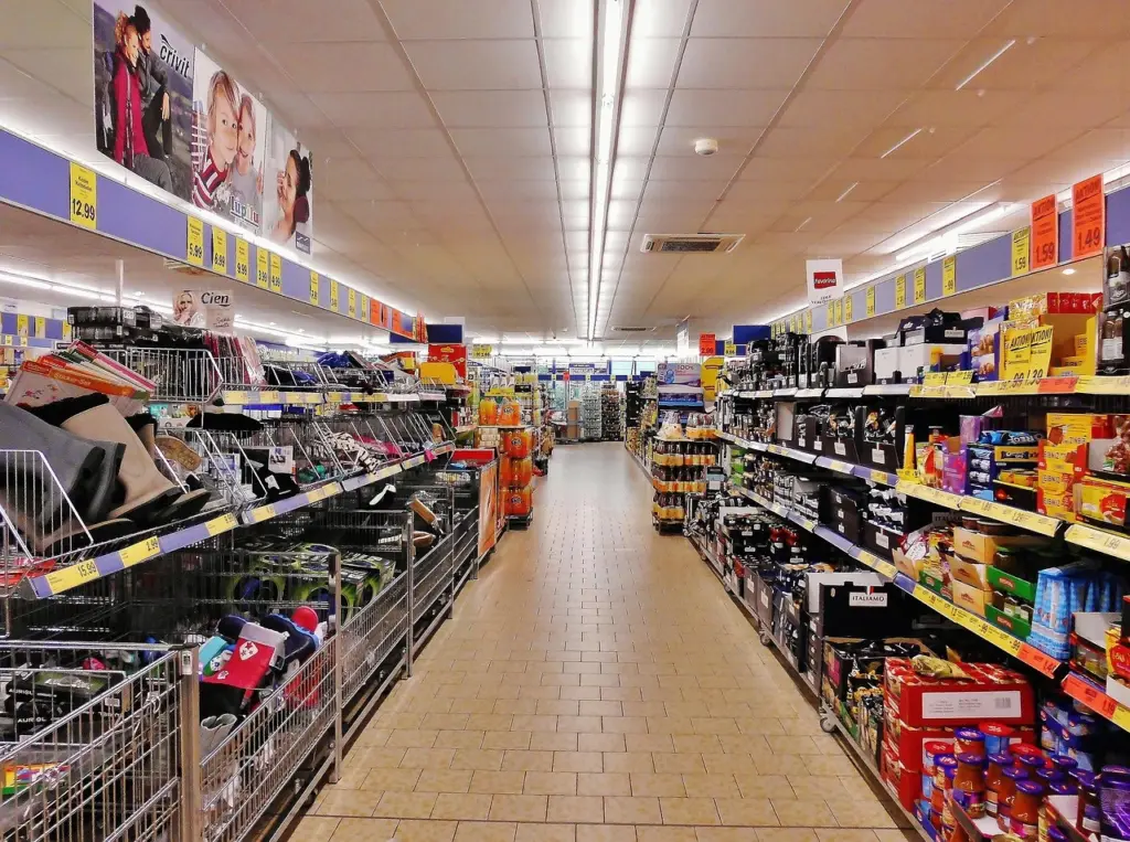 Supermarket regály