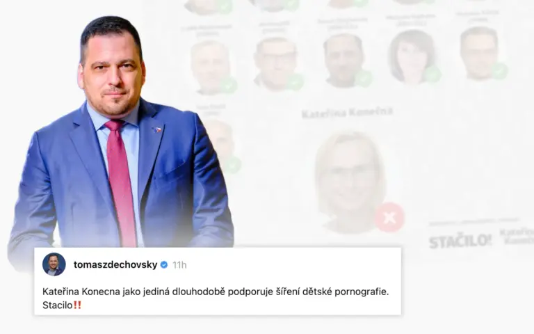 Zdechovský Chat Control a Kateřina Konečná