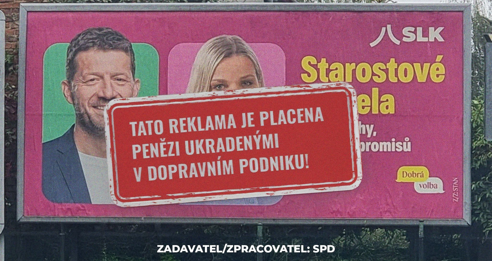 Označený billboard STAN