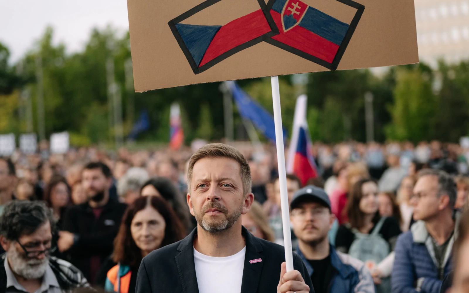 Rakušan na slovenské demonstraci