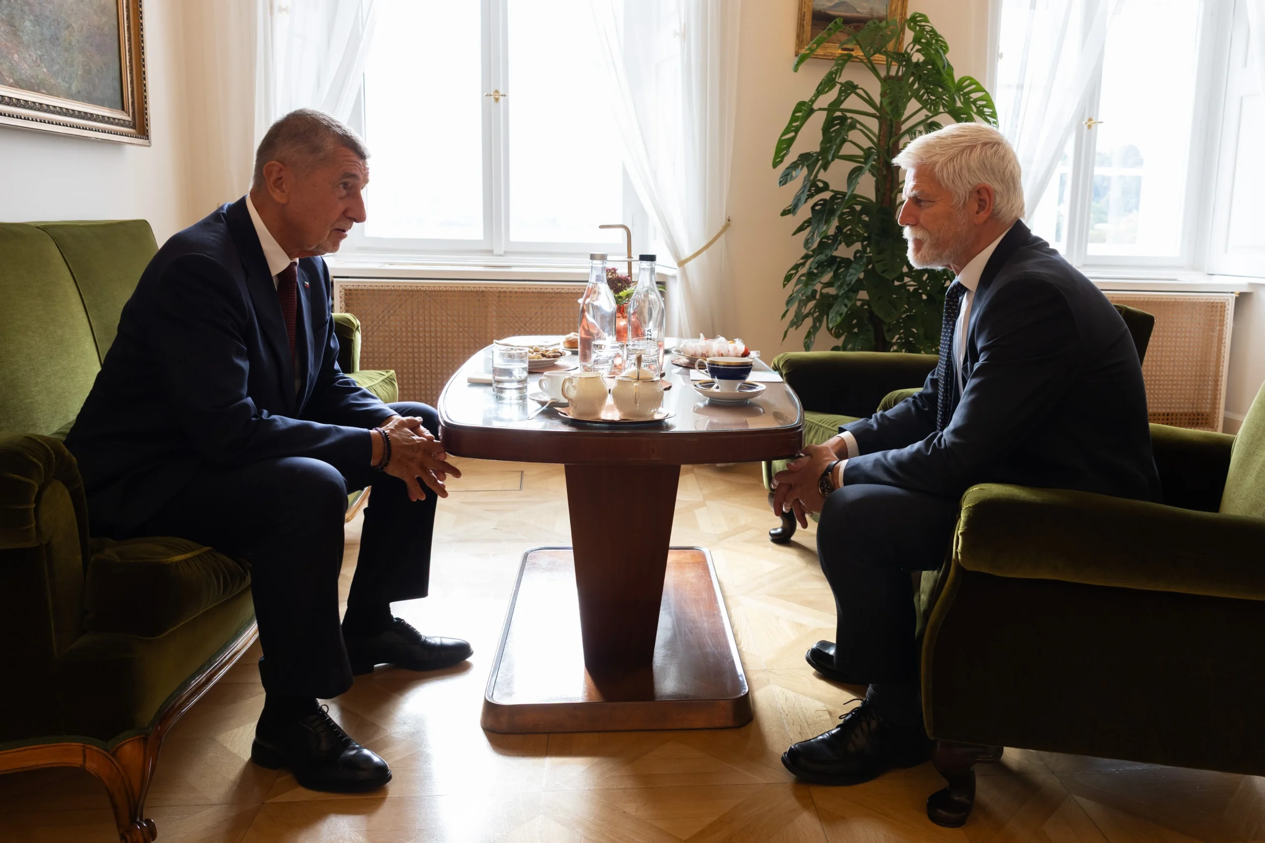 Babiš a Pavel na Pražském hradě