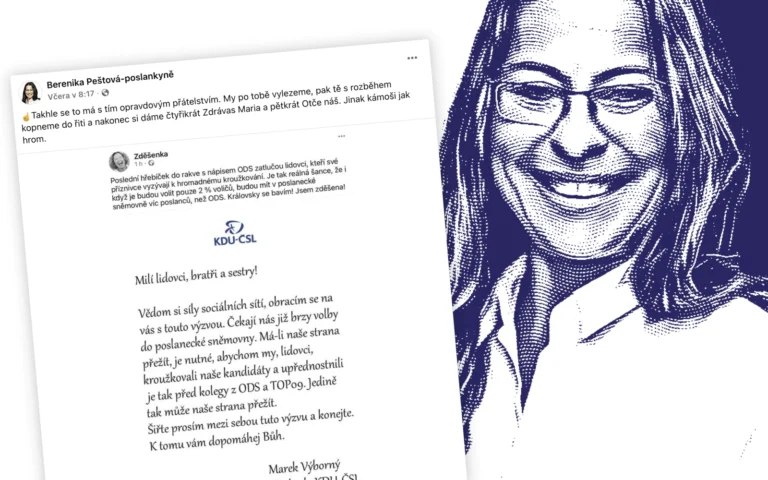 Berenika Peštová dezinformace kroužkování