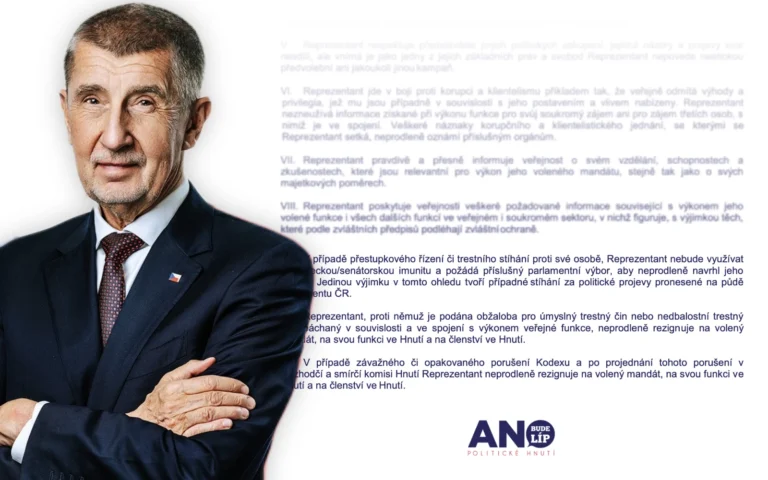 Andrej Babiš a morální kodex ANO