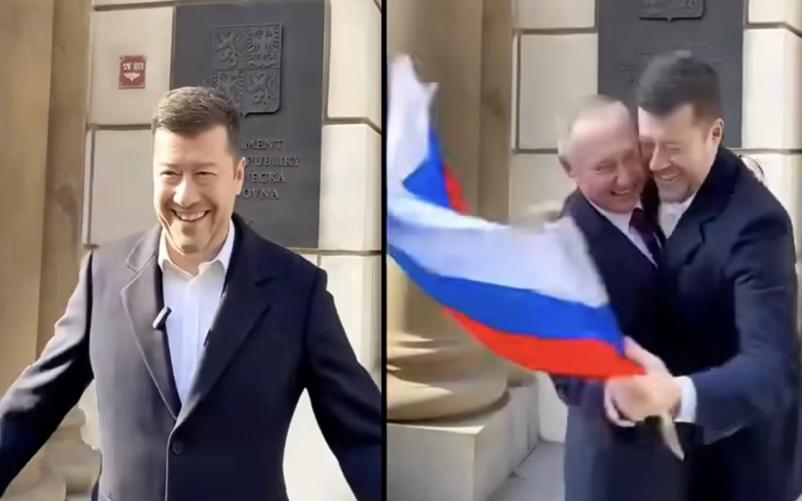 Deepfake Tomio Okamura a Vladimir Putin