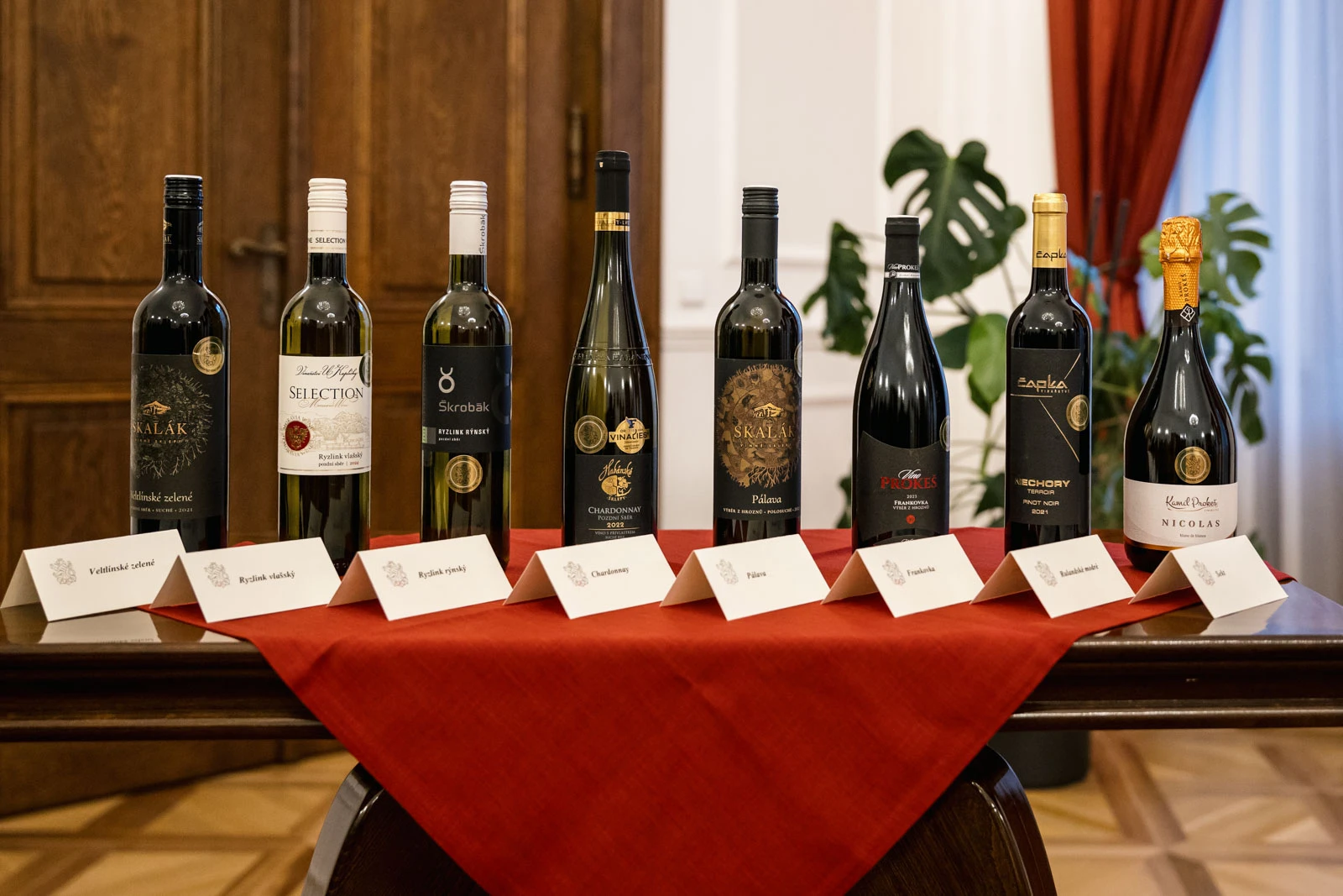 Vína soutěže Parlamentní víno 2025