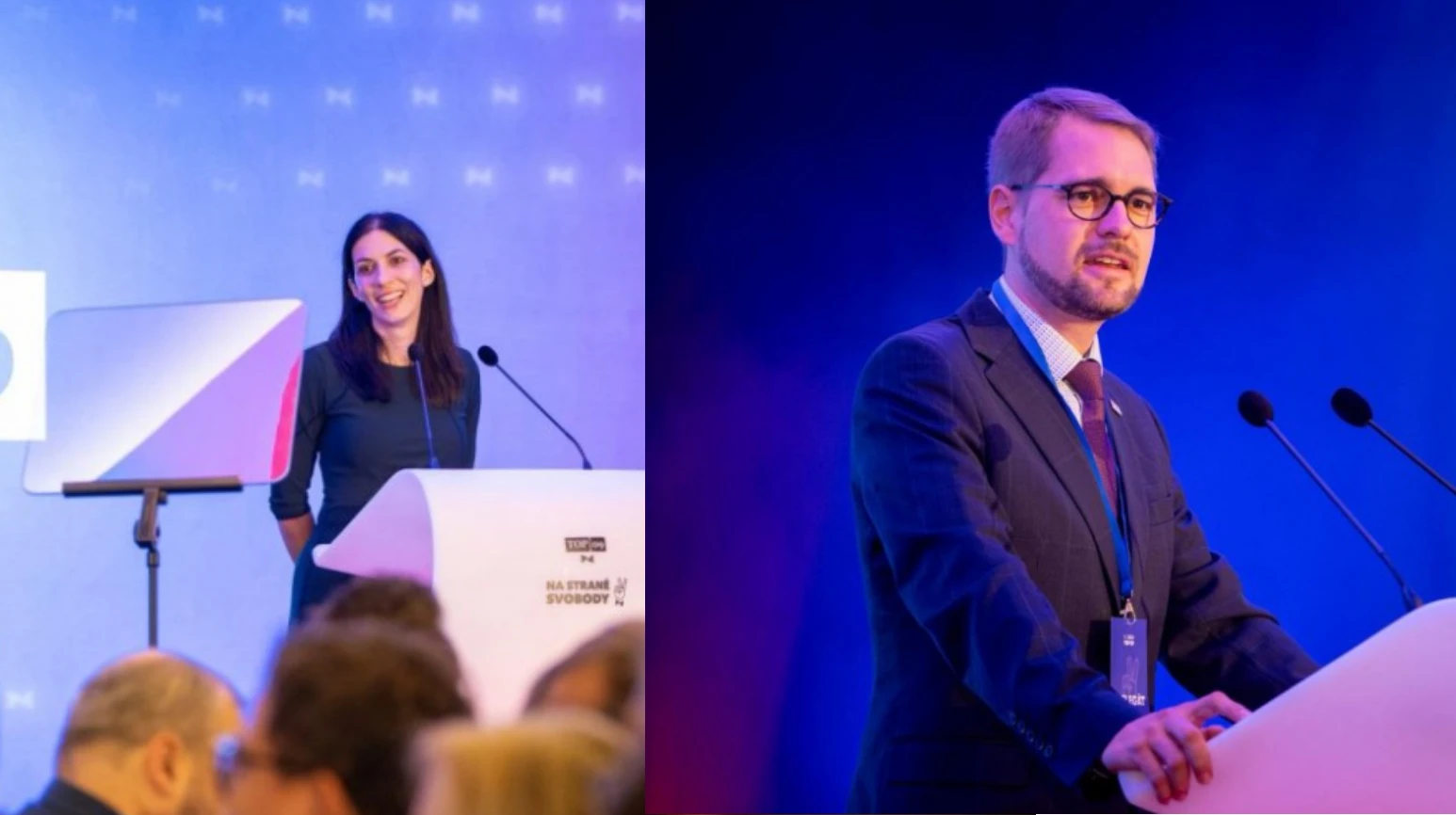 Pekarová a Havel na sněmu