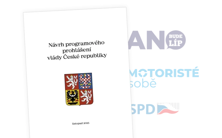 Programové prohlášení ANO, SPD a Motoristé sobě