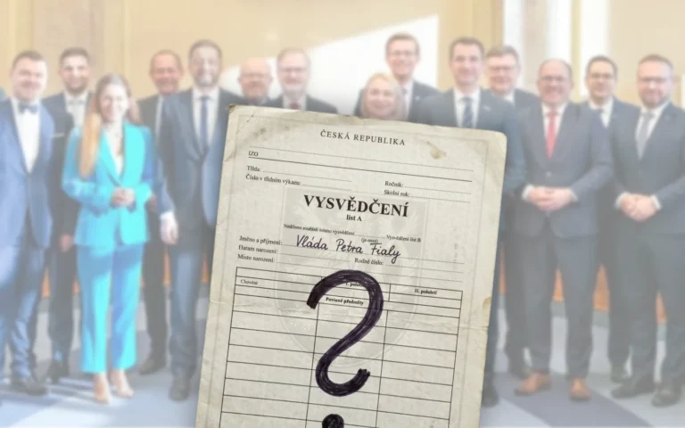 Vysvědčení pro vládu Petra Fialy