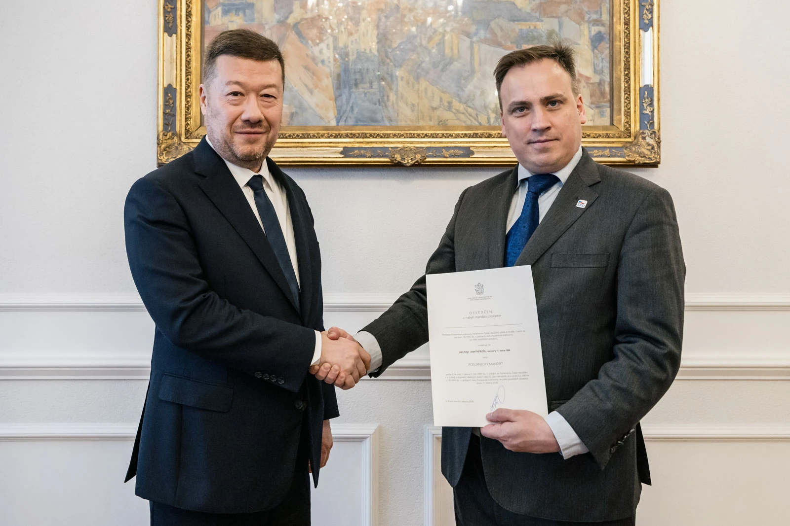 Tomio Okamura a Josef Nerušil