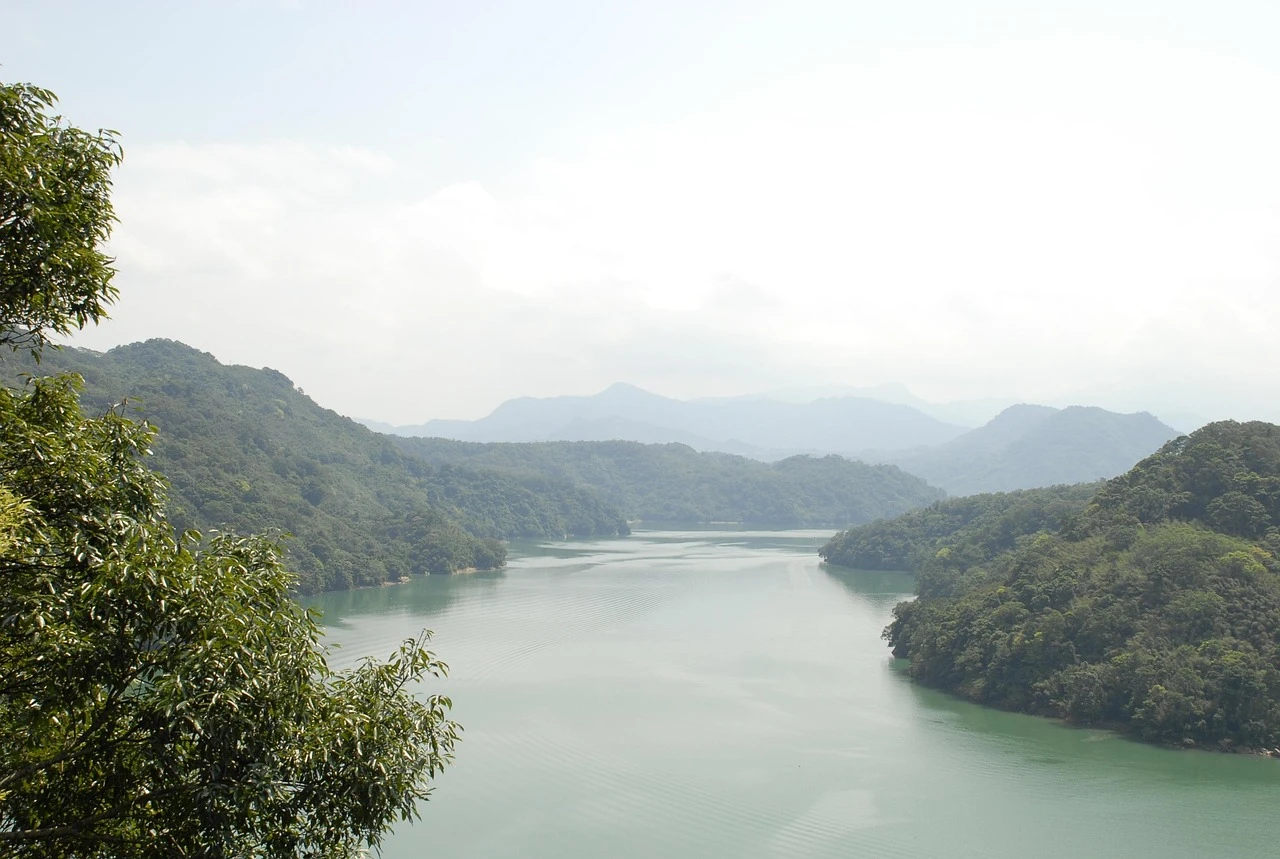 reservoir, dam, shimen reservoir, taiwan