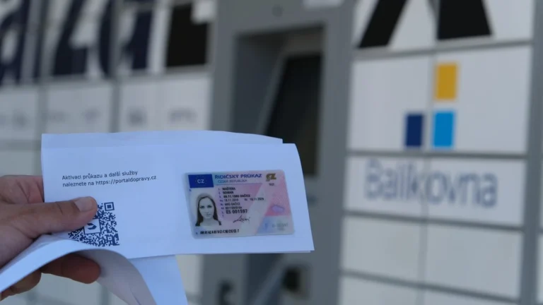 Řidičský průkaz a výdejní místo dokladů